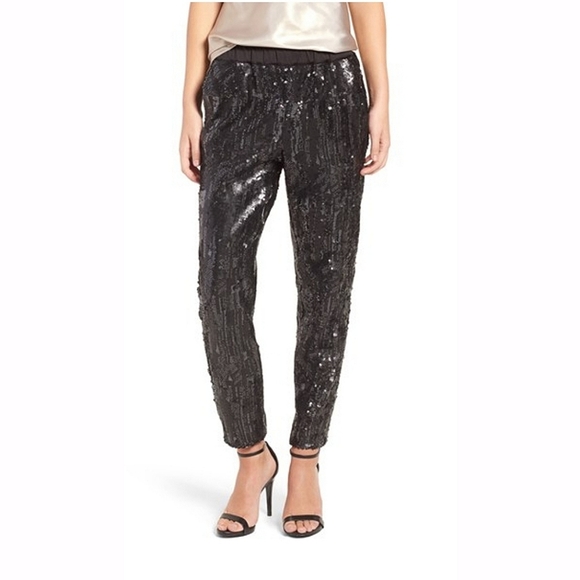 Trouvé Black Sequin Pants - Size S - Picture 3 of 17